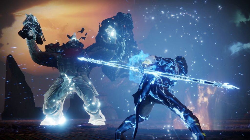 Arc Hunter fighting phalanx